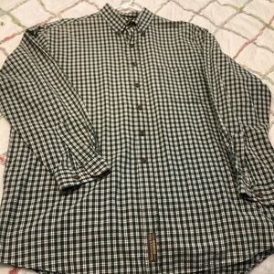 Vintage Abercrombie & Fitch long sleeve green plaid  “The big shirt”